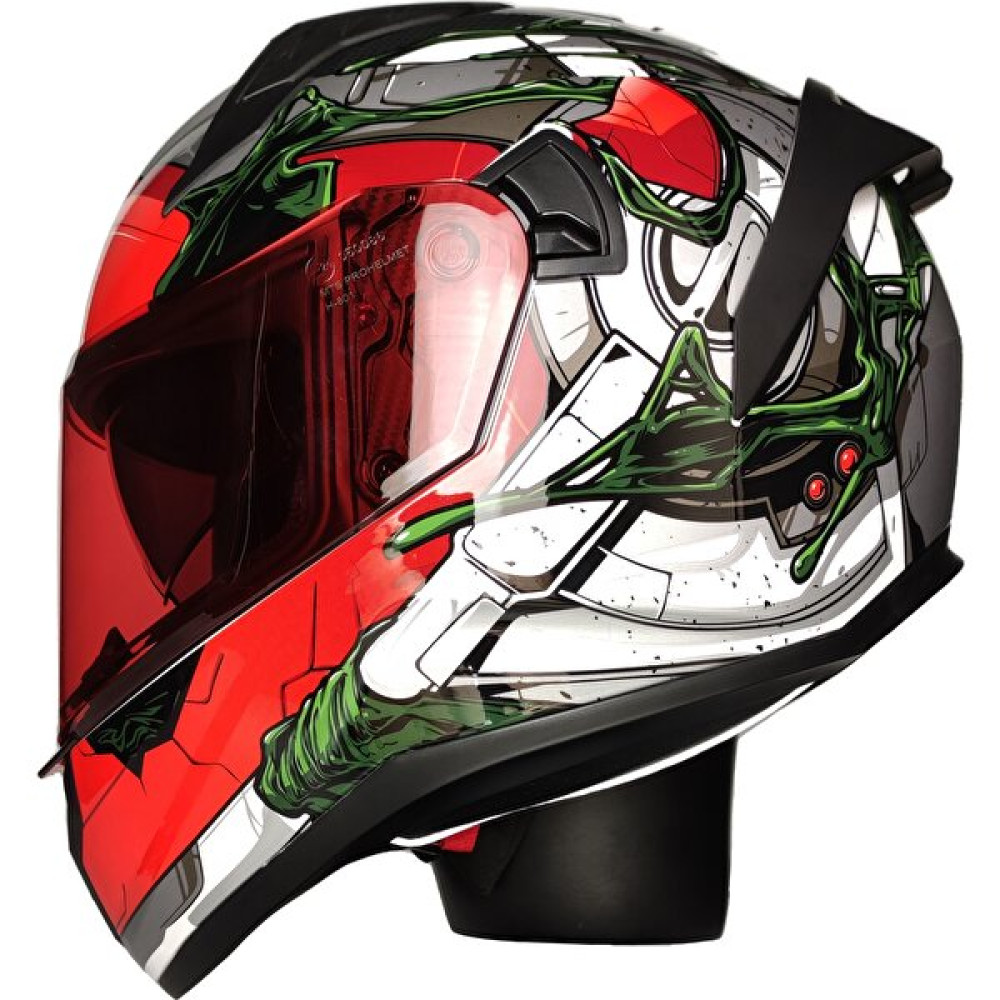 Mts M-801-SNAKE War Güneş Vizörlü Kask (Kırmızı Camlı) - S Motorsiklet Kaskları Fiyatı
