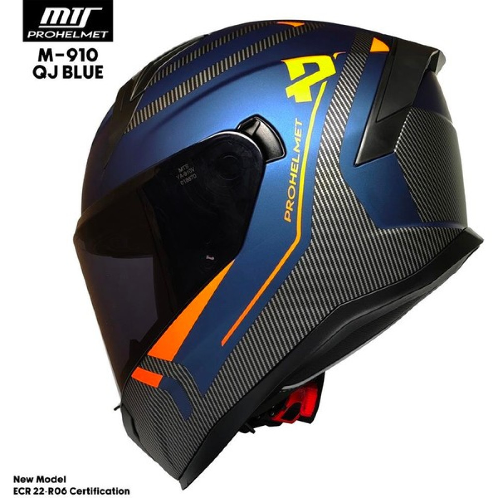 Mts Pro Helmets M-910 Full Face Motosiklet Kaskı - L - Mavi Motorsiklet Kaskları Fiyatı