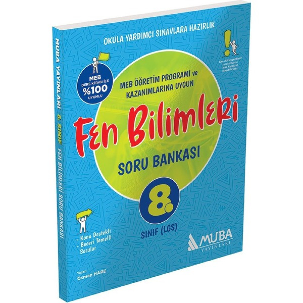 Muba Yayınları 8. Sınıf LGS Fen Bilimleri Soru Bankası 0922 Kaynak Kitapları Fiyatı