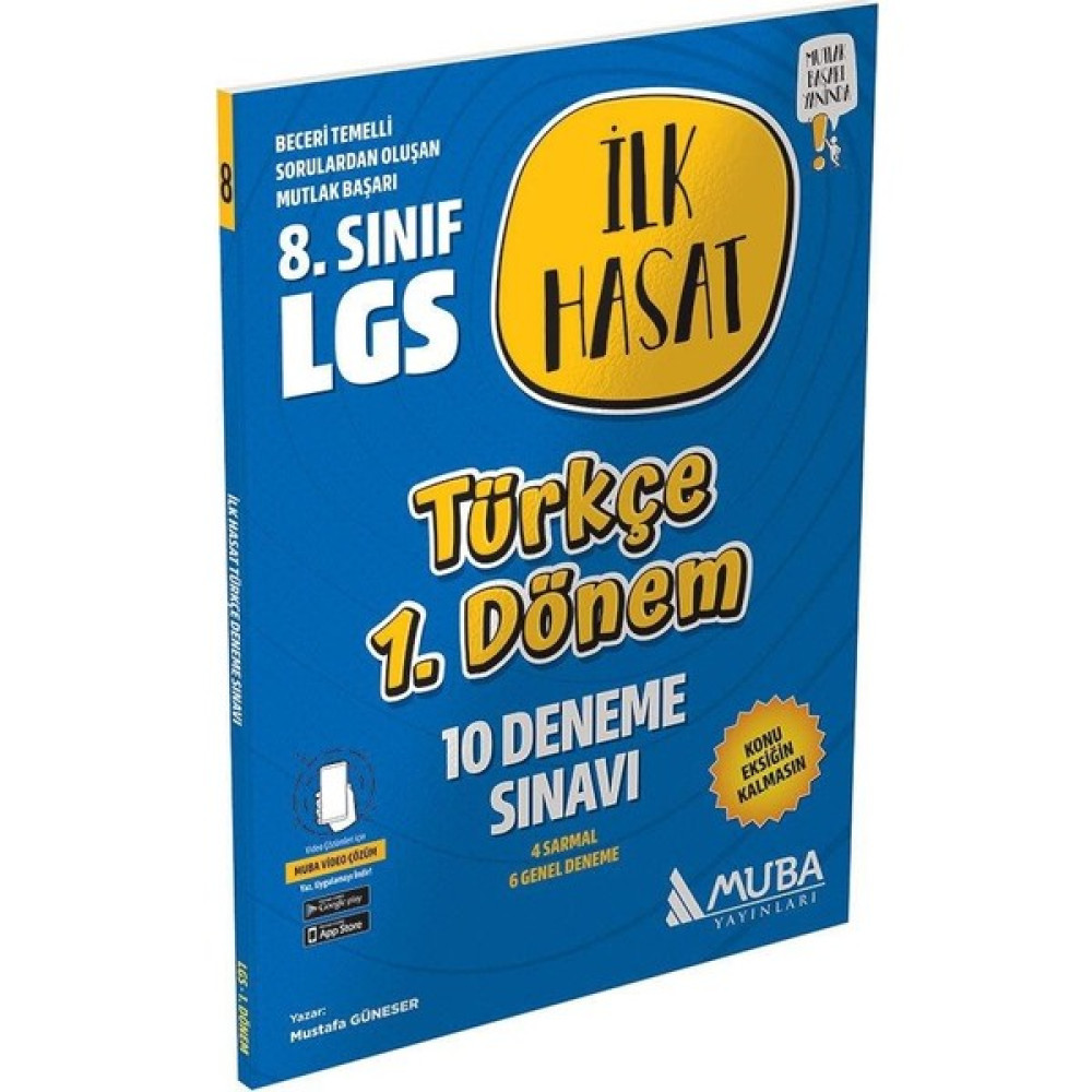 Muba Yayınları 8. Sınıf LGS Türkçe 1. Dönem İlk Hasat 10 Deneme Kaynak Kitapları Fiyatı