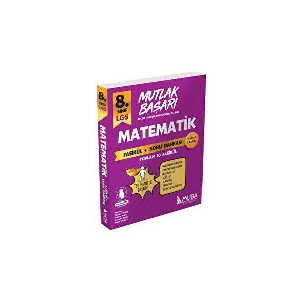 Muba Yayınları 8. Sınıf Matematik Fasikül Soru Bankası LGS Sınavına Hazırlık İçin Uygun Kaynak Kitapları Fiyatı