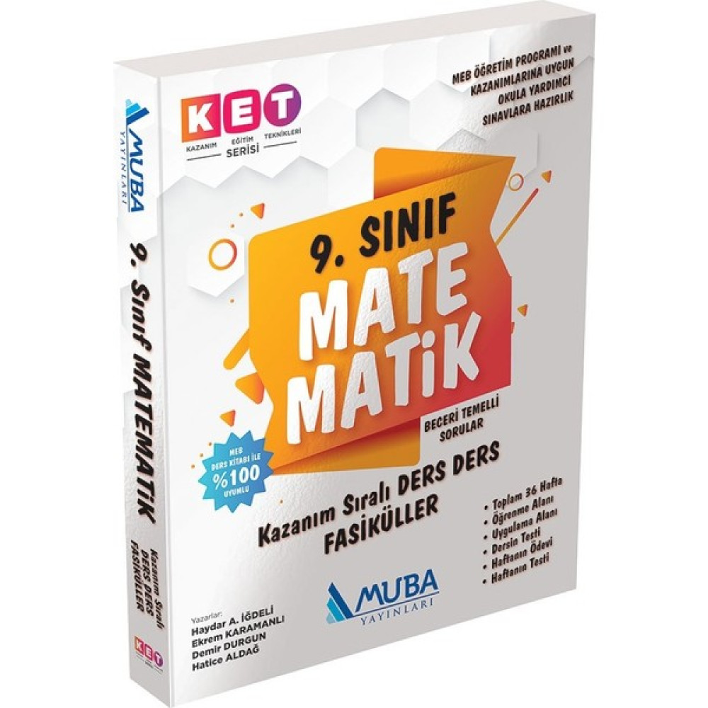 Muba Yayınları Ket Serisi 9.sınıf Matematik Defter ve Kitap Matematik Fiyatı