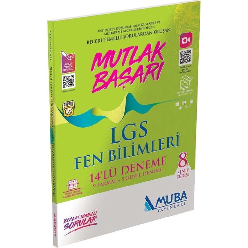 Muba Yayınları MB Lgs Fen Bilimleri 14LÜ Deneme Kaynak Kitapları Fiyatı