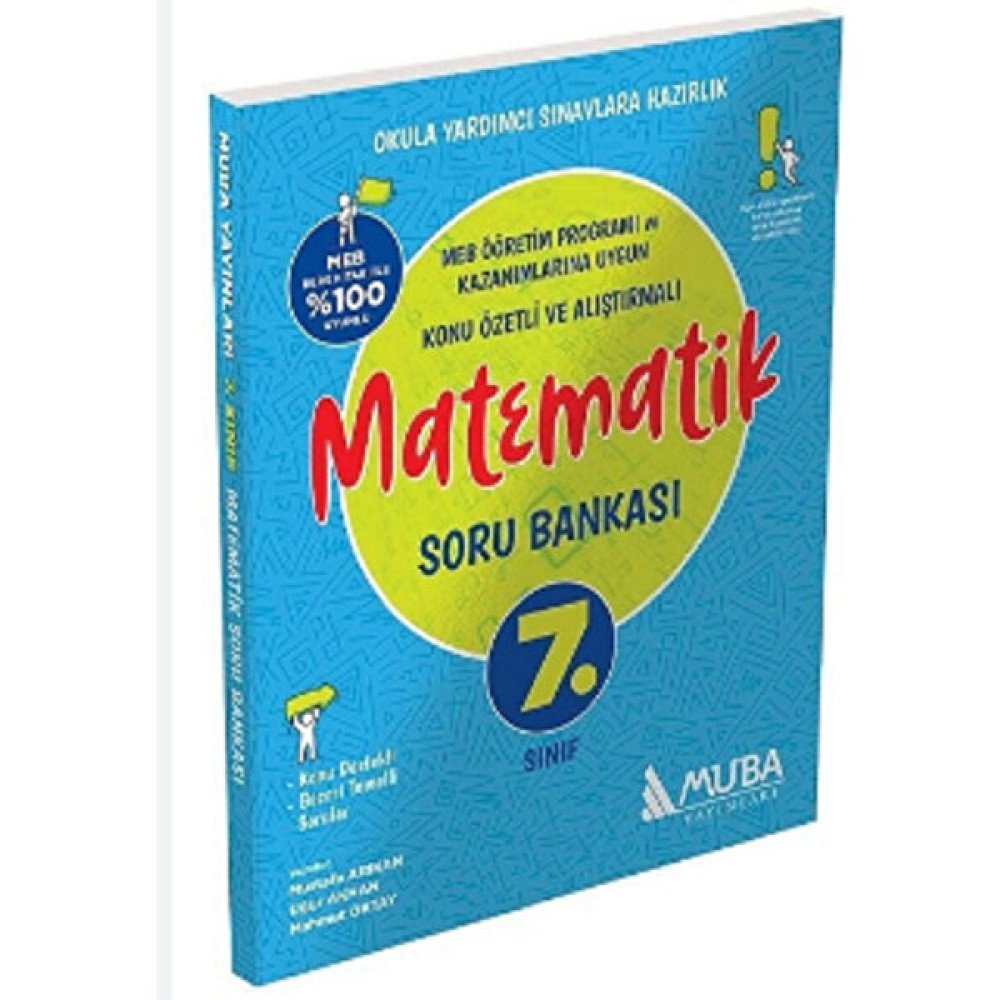 Muba Yayınları Muba 7.sınıf Matematik Soru Bankası - Murat Şen Tüm Dersler Fiyatı