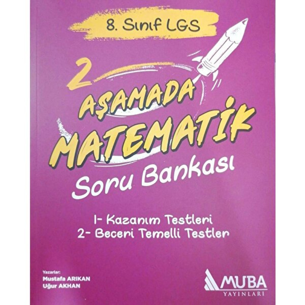 Muba Yayınları Muba 8.sınıf LGS 2 Aşamada Matematik Soru Bankası Kaynak Kitapları Fiyatı