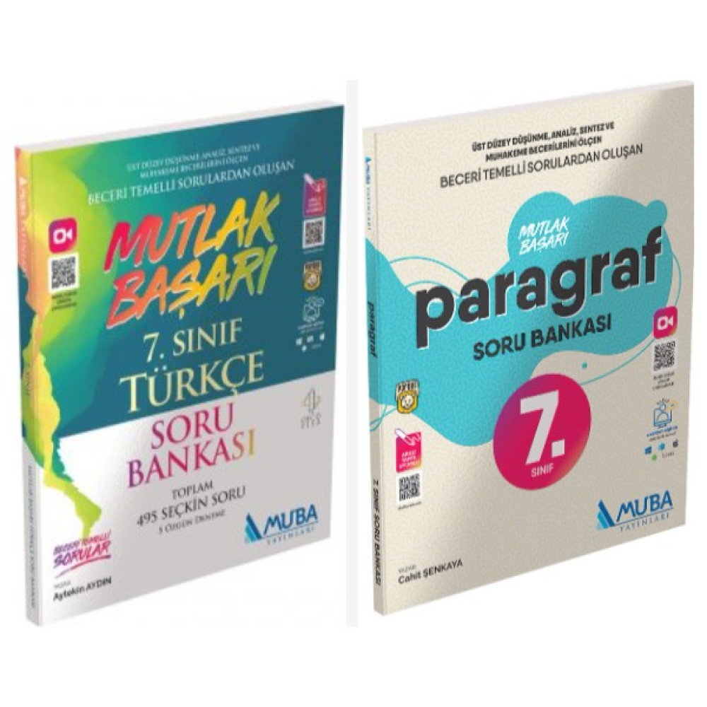 Muba Yayınları Mutlak Başarı 7. Sınıf Türkçe & Paragraf Soru Bankası Kaynak Kitapları Fiyatı