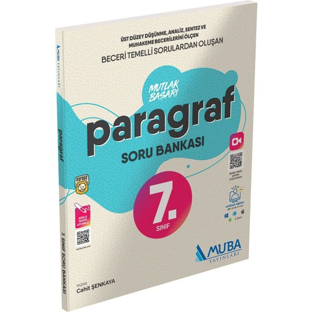 Muba Yayınları Mutlak Başarı 7.Sınıf Paragraf Soru Bankası Kaynak Kitapları Fiyatı