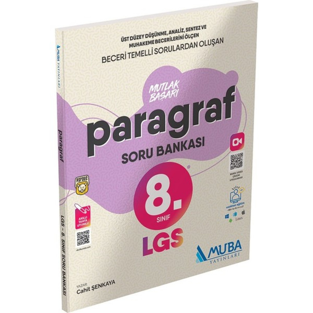 Muba Yayınları Mutlak Başarı 8.Sınıf LGS Paragraf Soru Bankası Kaynak Kitapları Fiyatı