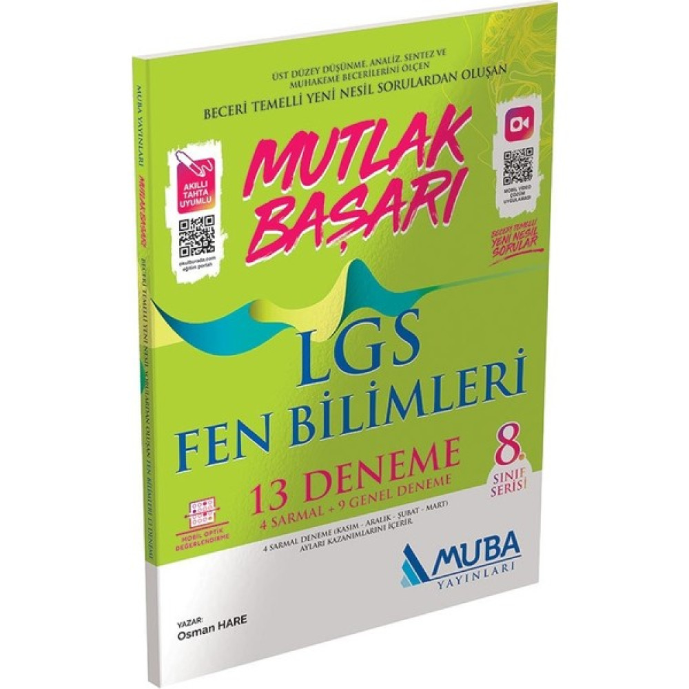 Muba Yayınları Mutlak Başarı LGS Fen Bilimleri 13 Deneme Ders Sınav Kitapları Fiyatı