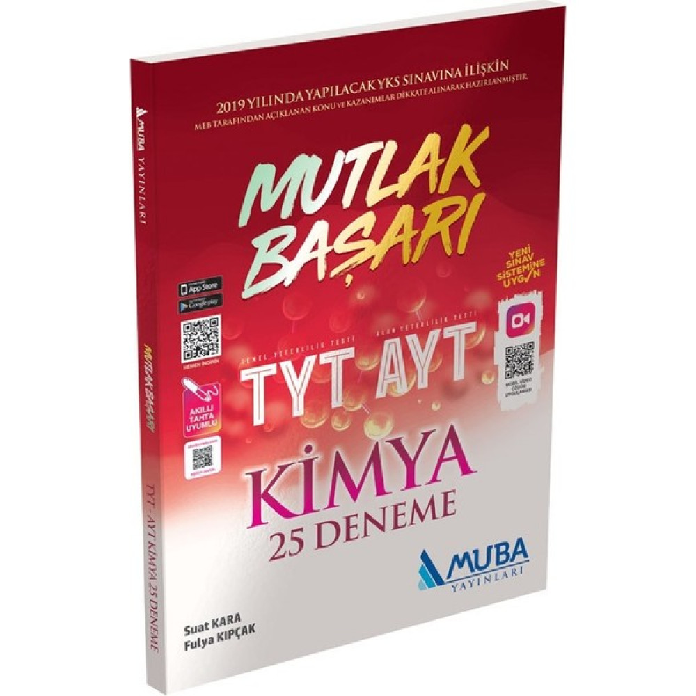 Muba Yayınları Mutlak Başarı TYT - AYT Kimya 25 Deneme Temel Yeterlilik Testi (TYT) Fiyatı
