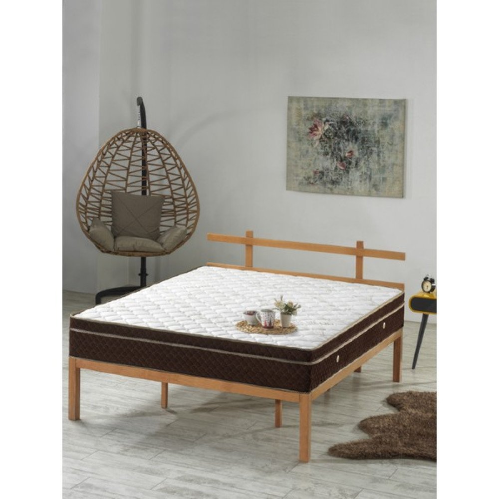 Mubah Coffee Foam Tek ve Çift Kişilik Full Ortopedik Süper Bamboo Yaylı Yatak - 180 x 200 cm Yatak Fiyatı
