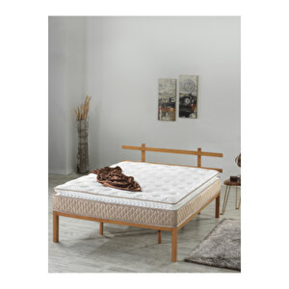 Mubah Ultra Ortopedik Aqua Pedli Paket Yaylı Peluş Tavşan Tüyü Kumaş Yatak 120x200 cm Yatak Fiyatı