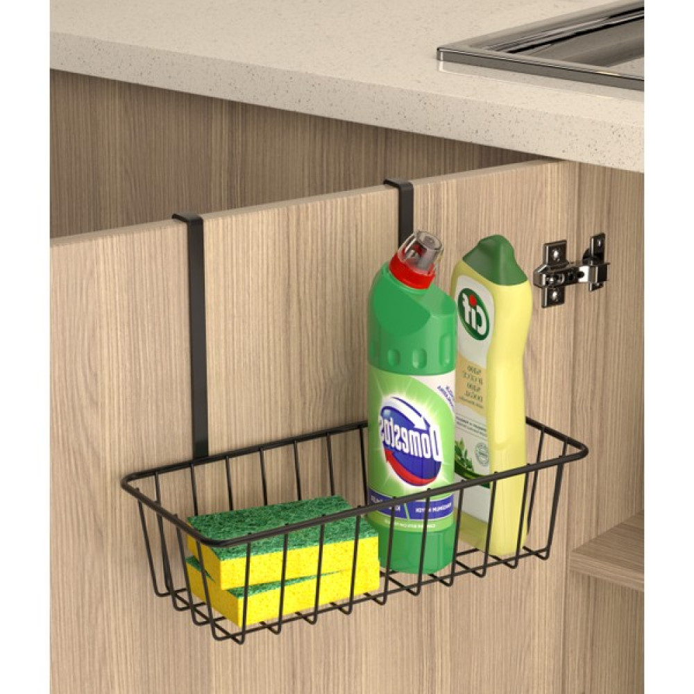 Mubatex Asılabilir Mutfak ve Banyo Dolabı Sepeti Asılabilir Sepet Çok Amaçlı Sepet Siyah Saklama Kapları Fiyatı