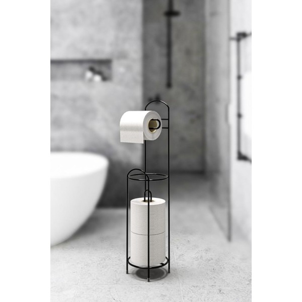 Mubatex Tuvalet Kağıtlığı Ayaklı Yedekli Tuvalet Kağıtlığı Wc Kağıtlık - Siyah Tuvalet Kağıtlığı Fiyatı