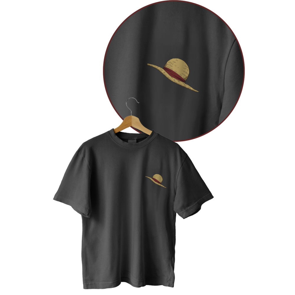 mubay design Unisex Anime One Piece Luffy Siyah Basic Tişört S Beden Bayan T-shirt Fiyatı