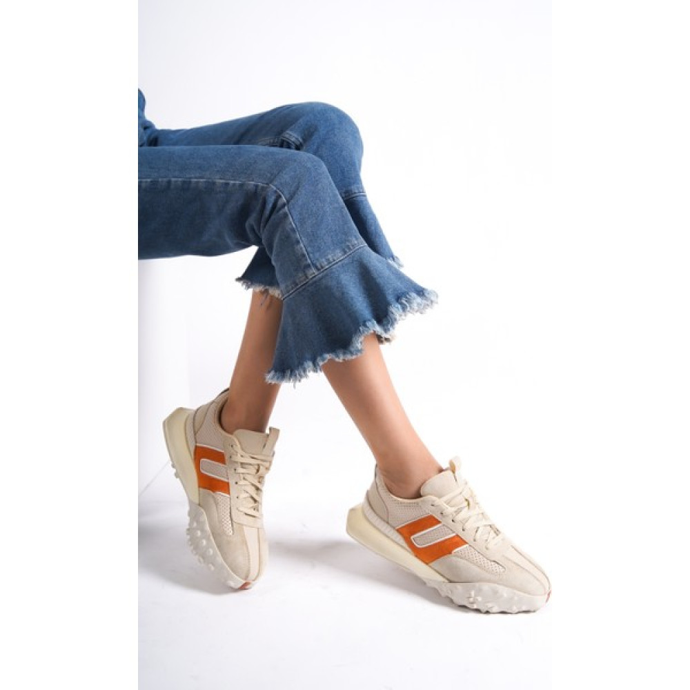 Mubiano 559-BJO Bej/oranj Kadın Spor Ayakkabı & Sneaker Spor Ayakkabı Fiyatı