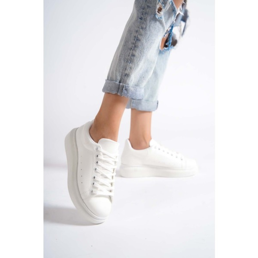 Mubiano MBMKQ200-BB Kadın Kalın Taban Beyaz/beyaz Sneaker & Spor Ayakkabı Spor Ayakkabı Fiyatı