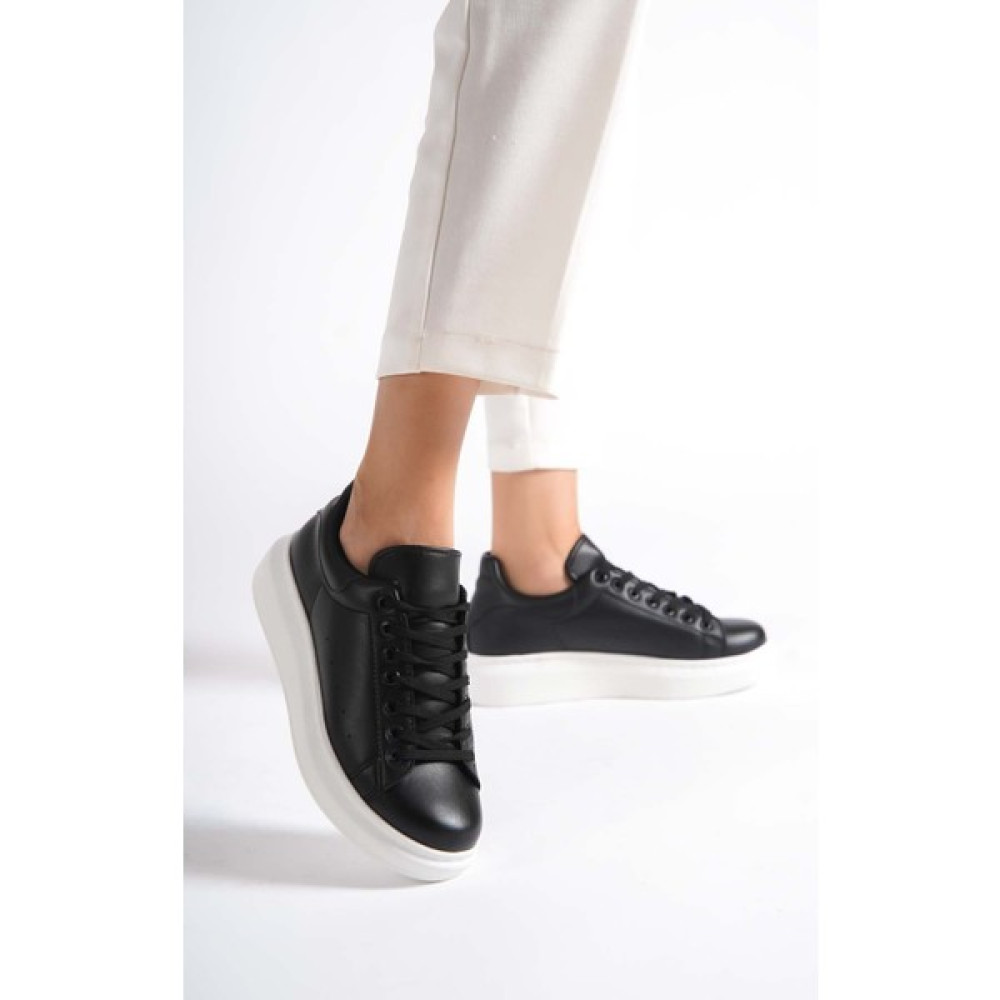 Mubiano MBMKQ200-SS Kadın Kalın Taban Siyah/siyah Sneaker & Spor Ayakkabı Spor Ayakkabı Fiyatı