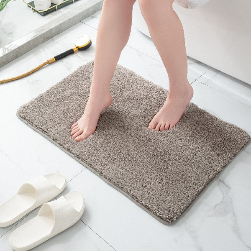 Muchen Kalınlaşmış Banyo Kaymaz Mat, Yatak Odası Banyo Antre Matı, Emici Mat, Peluş Halı (Yurt Dışından) - Gri - 80*120 CM [kalın saç yüksekliği 3 cm] Banyo Aksesuarları Fiyatı