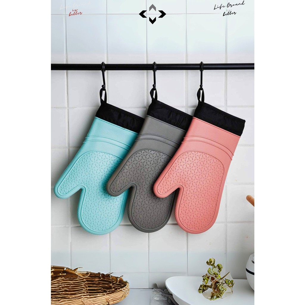 Mucit Home 1 Adet %100 Silikon Yanmaz Yapışmaz Silikon Fırın Eldiveni Mutfak Eldiveni Isıya Dayanıklı Eldiven - Standart - 001-Renkli Mutfak Önlüğü Fiyatı