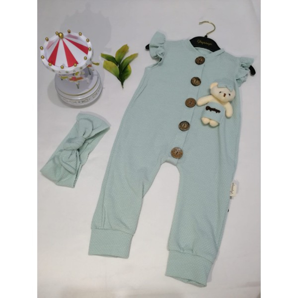 Mucize Bebek ve Çoçuk Giyim Fırfırlı Ayıcıklı Tulum Bebek Giysi Takım Fiyatı