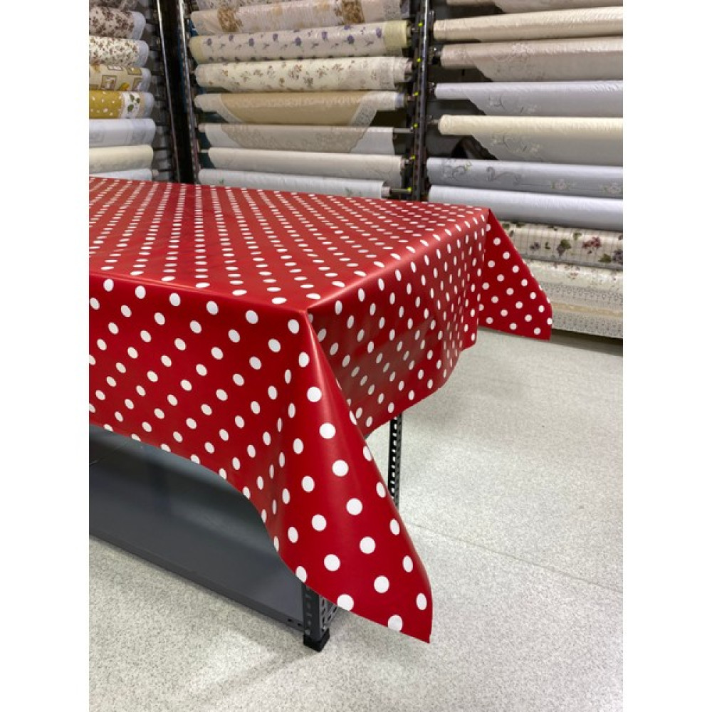 Mucize Home Mucizehome Astarlı Silinebilir Puantiyeli Masa Örtüsü - Kırmızı - 100 x 140 cm Masa Örtüsü Fiyatı