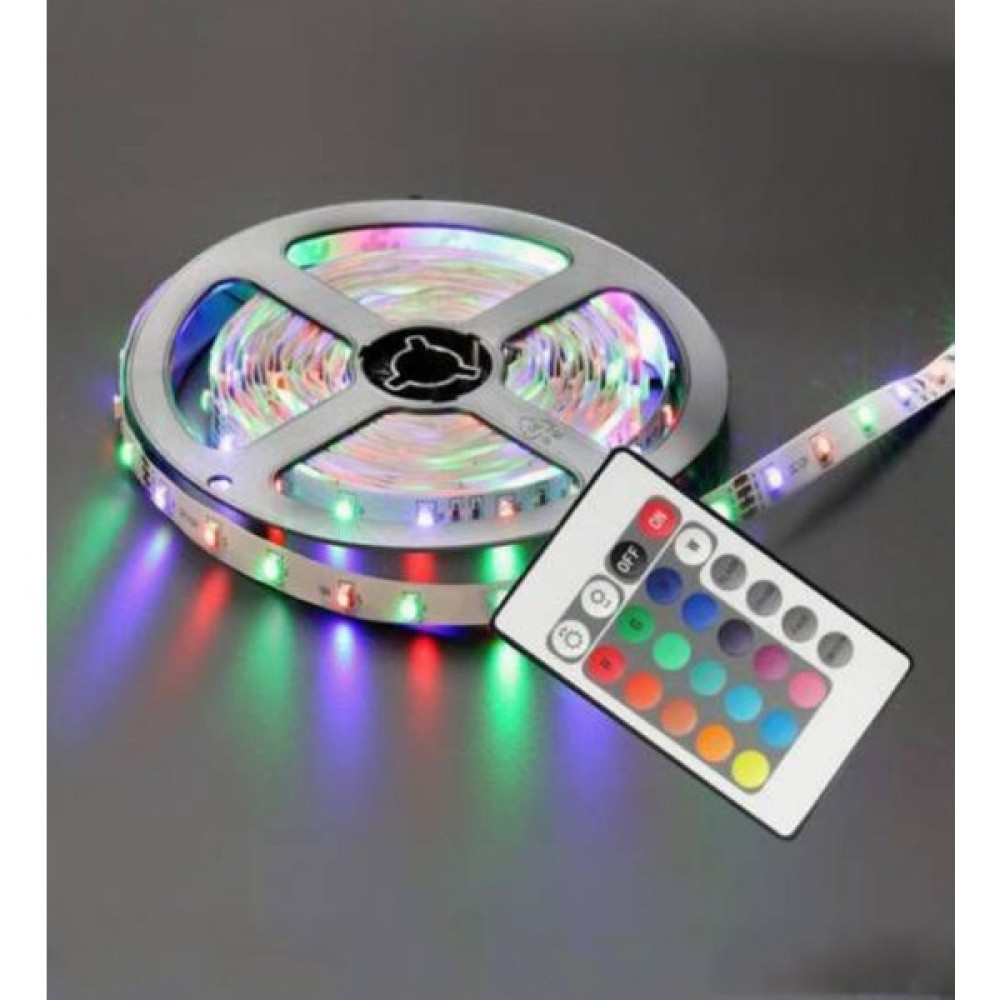 Mucosan LED Animasyonlu Tak Çalıştır Kumandalı Trafolu Rgb Şerit Işık Aydınlatma 5 Metre - 5 m Led Aydınlatmalar Fiyatı