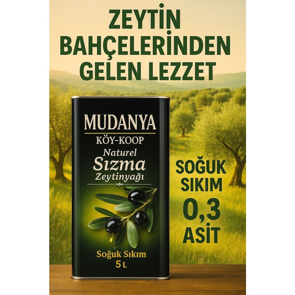 Mudanya Soğuk Sıkım Sızma Natürel 5lt (4800GR) Zeytinyağı - 5 lt Diğer Fiyatı