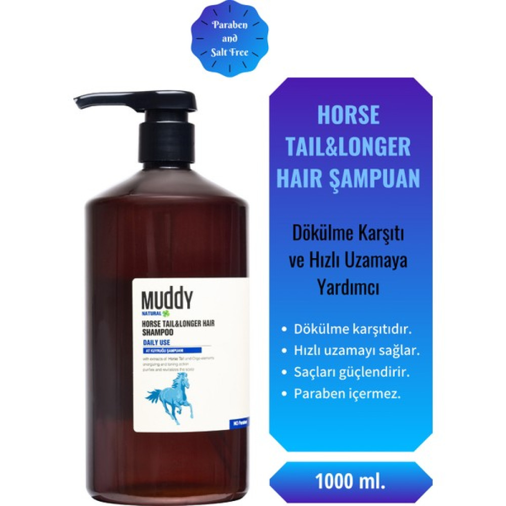 Muddy 1000 ml At Kuyruğu Şampuan Şampuan ve Saç Kremi Fiyatı