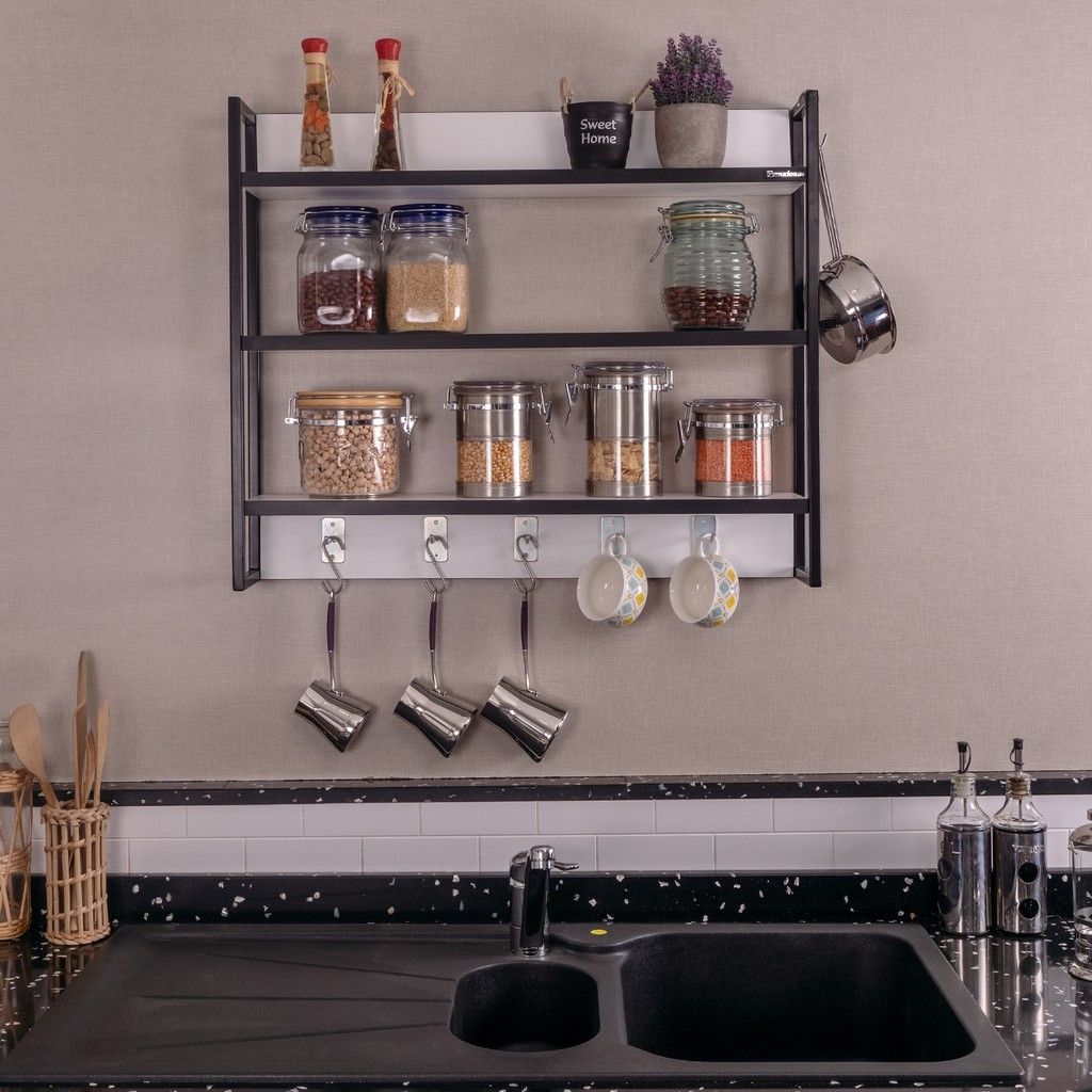 Mudesa Modern Duvara Monte Mutfak Terek Rafı MDF Malzeme ile 72 cm Genişlik 60 cm Yükseklik Diğer Fiyatı