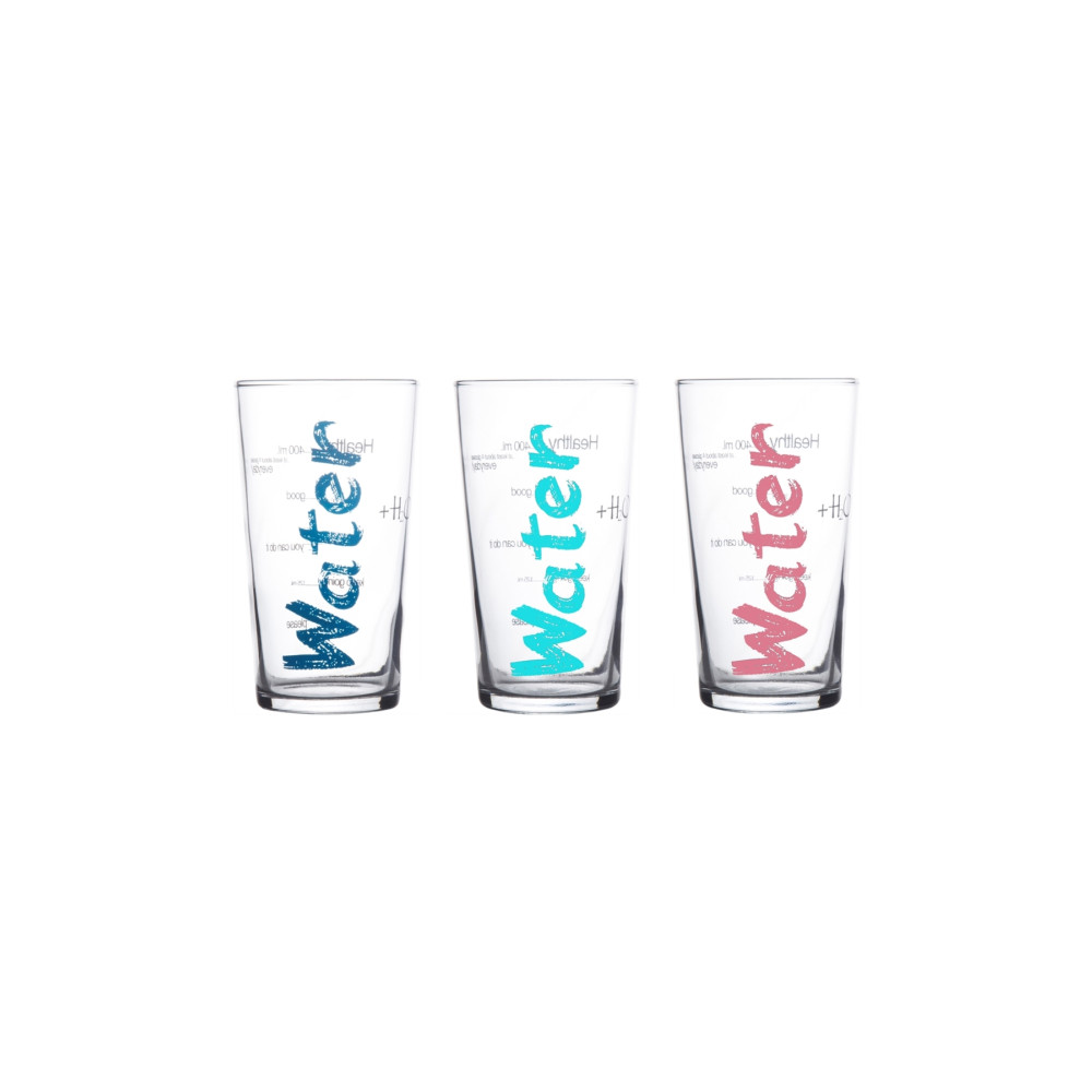 Mudo Concept Water Bardak 3lü Set Mavi Turkuaz Pembe - 570 ml Fincan / Bardak / Kahve Takımı Fiyatı