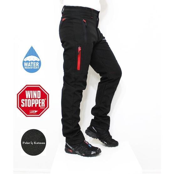 Mudwill 600201 Siyah Kışlık Softshell Pantolon