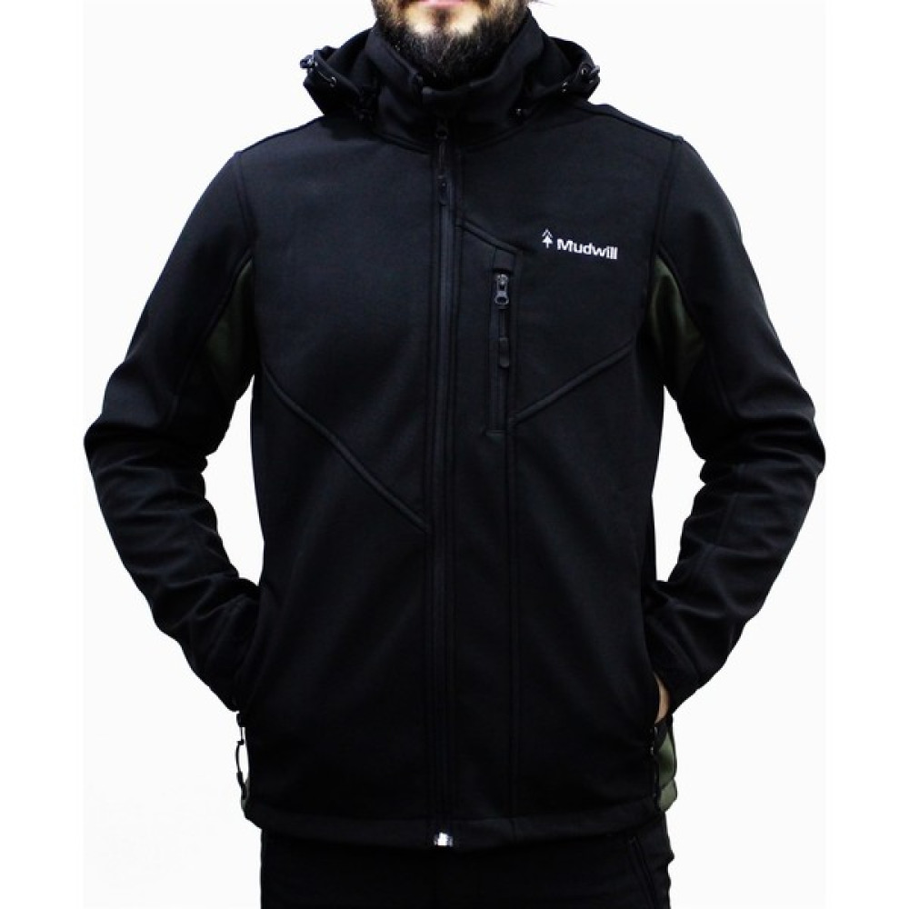 Mudwill Outdoor Softshell Erkek Mont Ceket Siyah-Haki Mont (Outdoor) Fiyatı