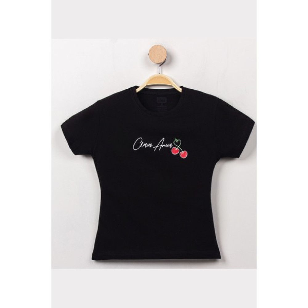 Muel Butik 3-7 Yaş Baskılı Çocuk Tişört Siyah - 624048.1576. Bebek T-shirt Fiyatı