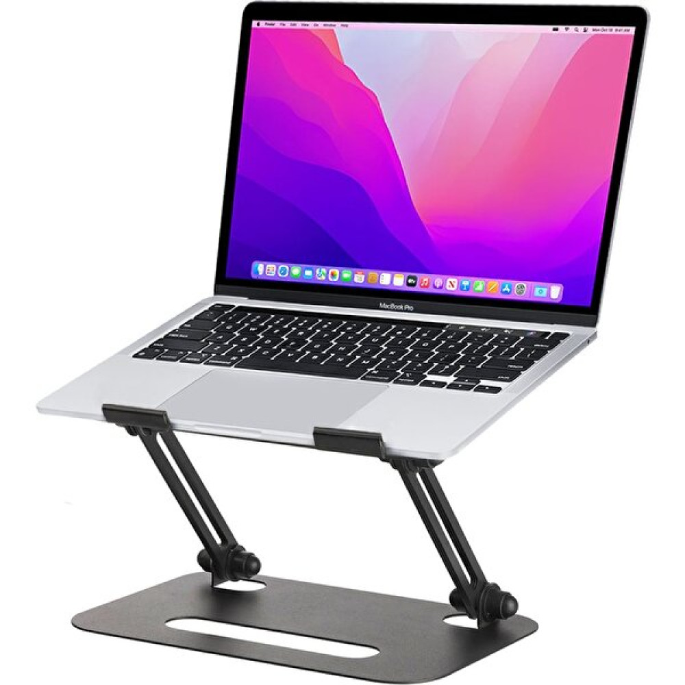 Mufamet Basic Tüm Modellerle Uyumlu Çelik Sınırsız Açıda Kolay Ayarlanır Laptop Standı Yükseltici - Siyah - 15.7 inç ve üzeri laptoplar için Dizüstü Bilgisayar Aksesuarları Fiyatı