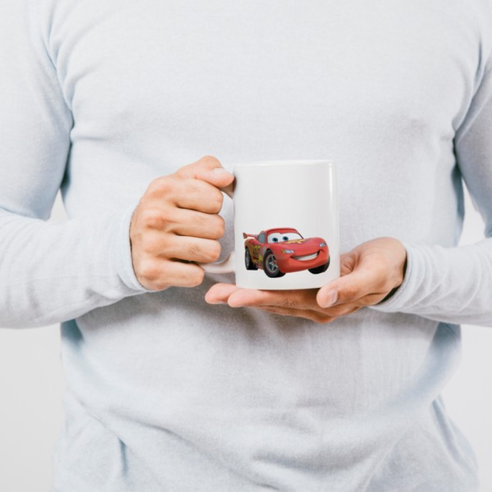 Mug Maker Arabalar Şimşek Mcqueen Kupa Bardak - Beyaz - 300 ml Oto Boyaları Fiyatı