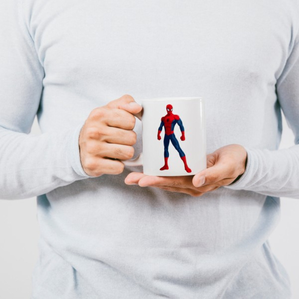 Mug Maker Spider Man(Örümcek Adam) Kupa Bardak - Beyaz - 300 ml Fincan / Bardak / Kahve Takımı Fiyatı