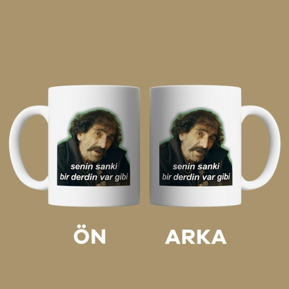Mugcup Store Gibi - Senin Sanki Bir Derdin Var Gibi Kupa Bardak - Beyaz - 300 ml Fincan / Bardak / Kahve Takımı Fiyatı