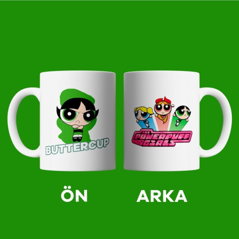 Mugcup Store Powerpuff Girls - Buttercup Kupa Bardak - Beyaz - 300 ml Fincan / Bardak / Kahve Takımı Fiyatı