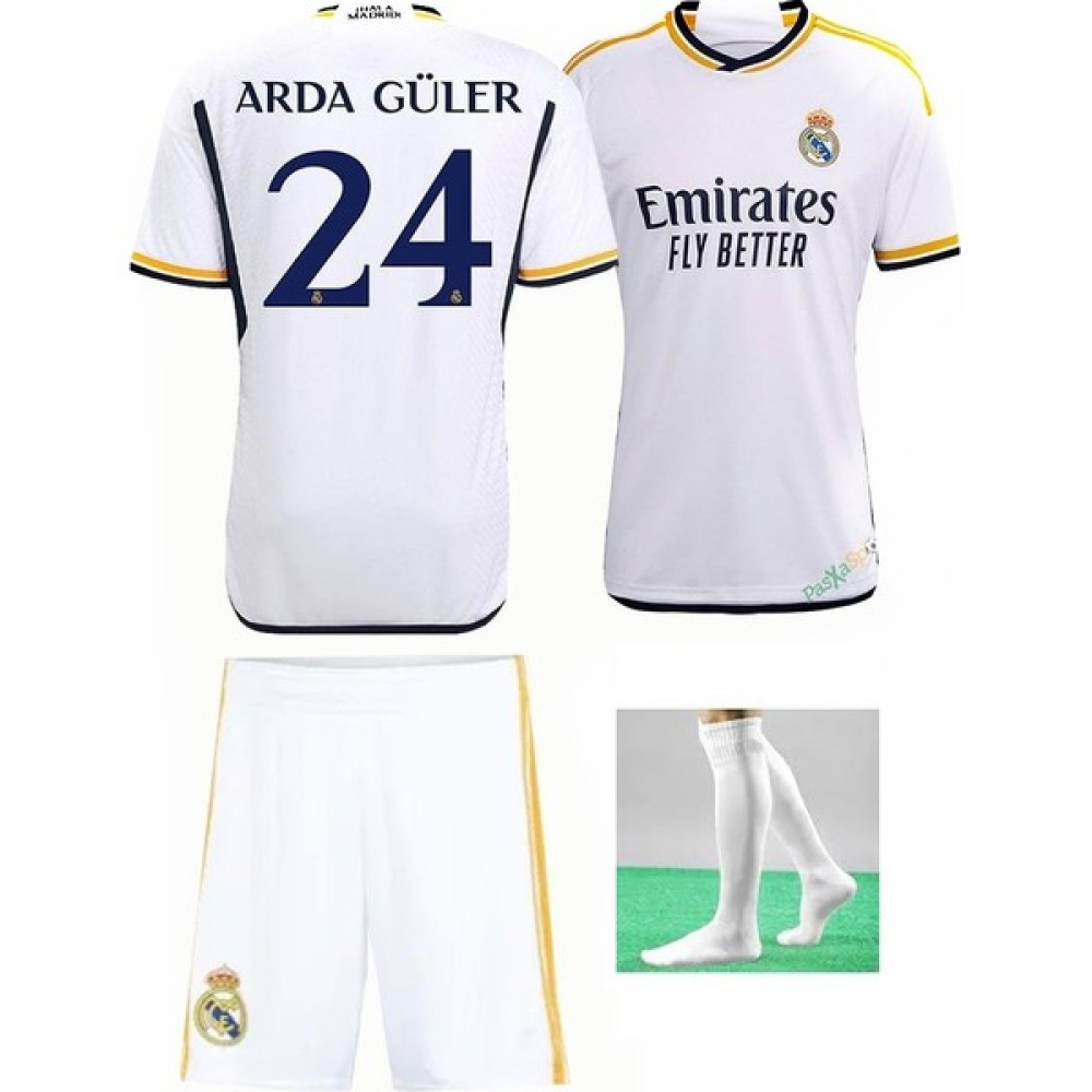 Mugees Arda Güler Real Madrid Forma Takımı Çorap+ Bileklik 4 Parça Erkek Çocuk Sweatshirt Fiyatı