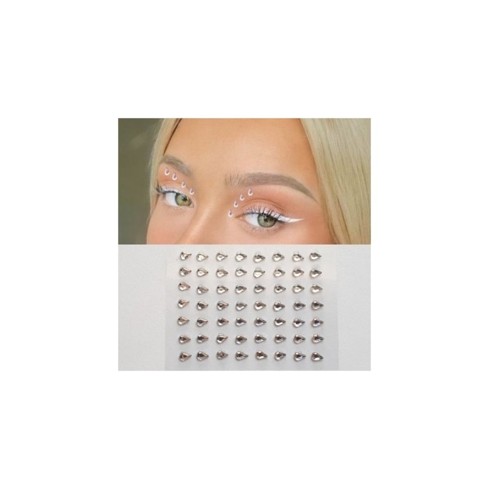 Mugeta Işıltılı Damla Model Yüz ve Vücut Taşı Sticker Taş Makyaj Taşı Tırnak Taşı, Nail Art 56 Adet - Renkli Altın, Takı & Aksesuar Fiyatı