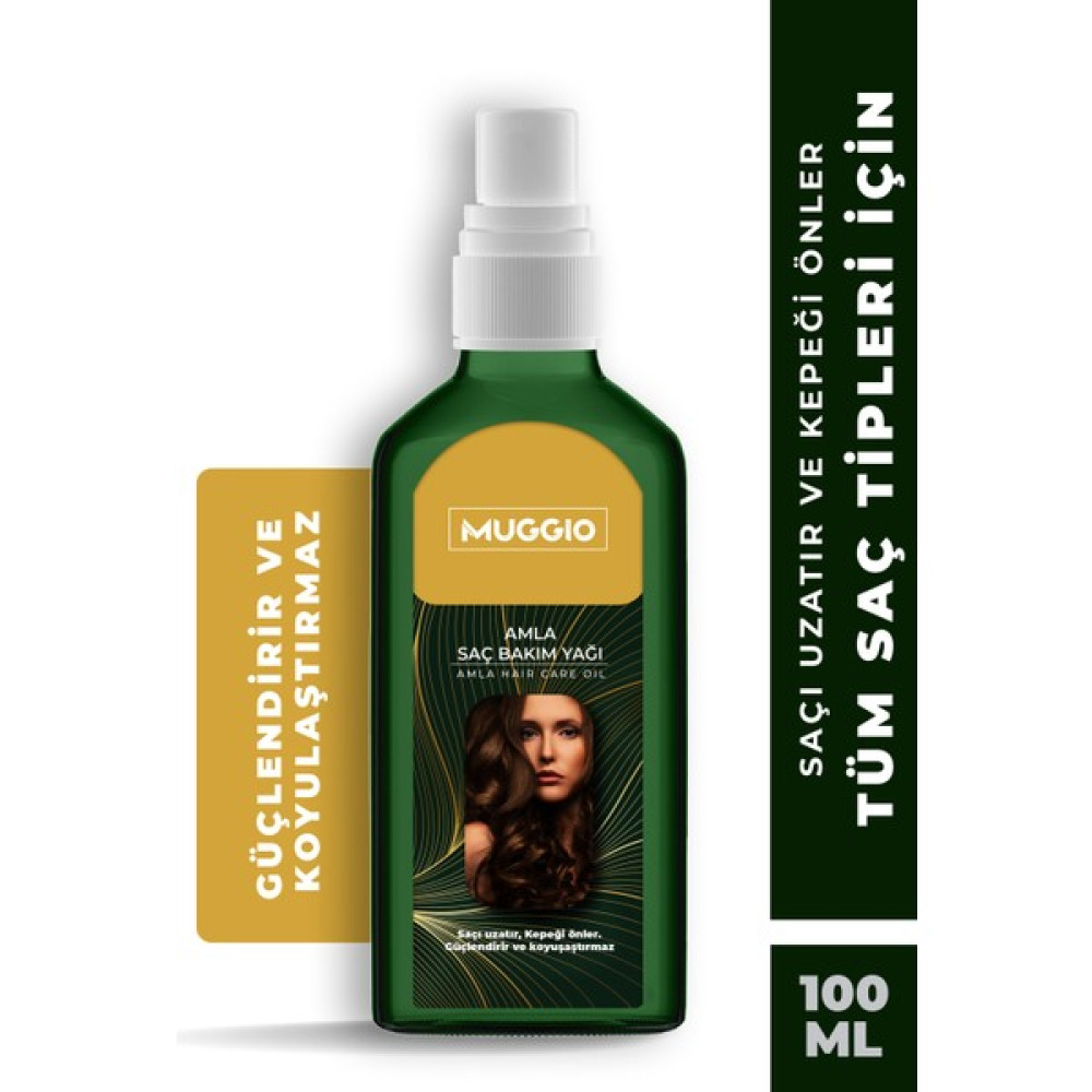 Muggio Amla Saç Bakım Yağı Sprey Başlıklı (Bektaşi Üzümü) 100 ml Saç Bakım Maskeleri & Serumlar & Spreyler Fiyatı