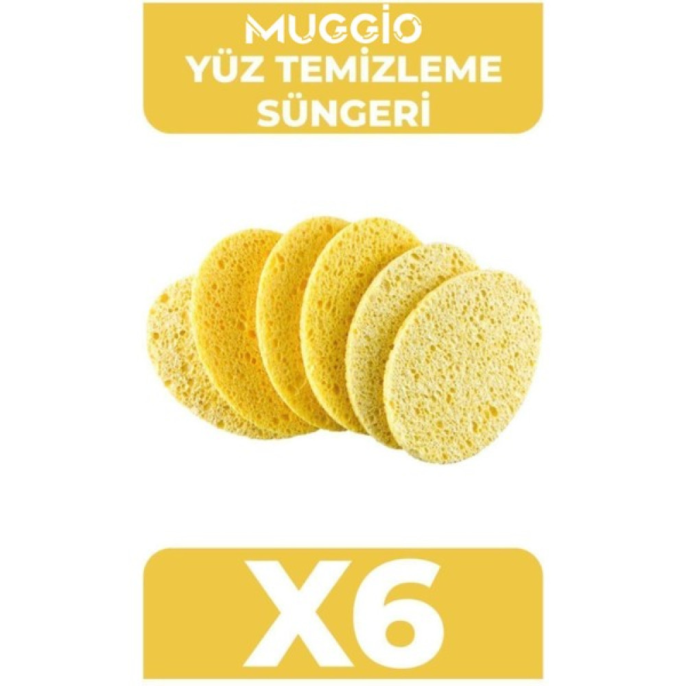 Muggio Yüz Temizleme Süngeri [6 Adet] Cilt & Yüz Temizleme Cihazları Fiyatı