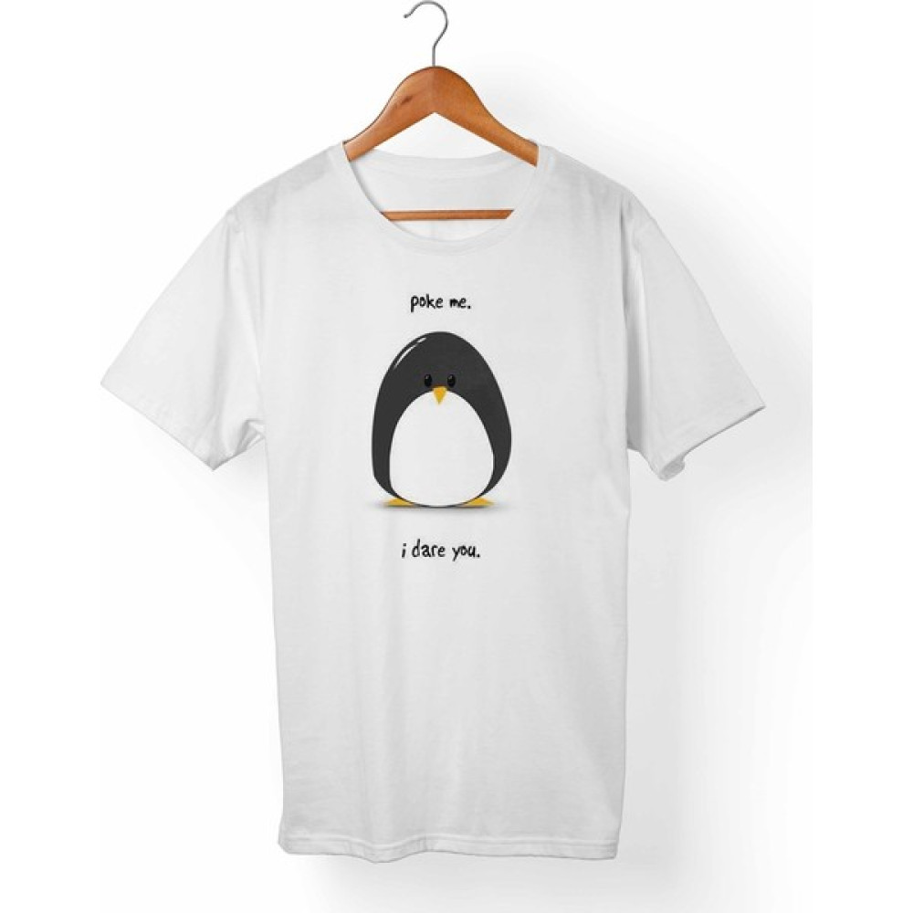 Muggkuppa Penguen Baskılı Çocuk Beyaz T-Shirt Erkek Çocuk T-shirt Fiyatı