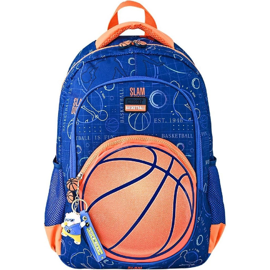 Muggle 3 Bölmeli Basketball Okul Sırt Çantası Mavi (MU-5880) Okul Çantası Fiyatı