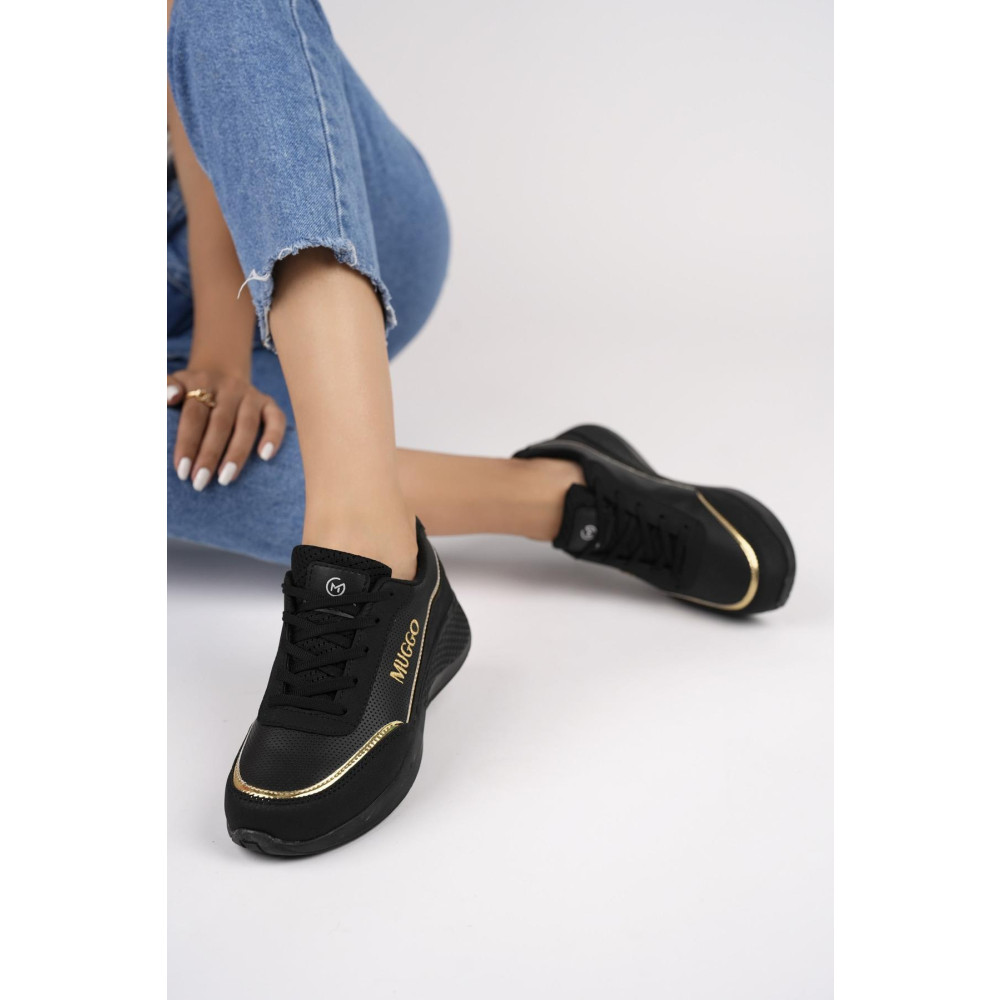 MUGGO Happy Garantili Kadın Ortopedik Günlük Bağcıklı Şık Rahat Sneaker Spor Ayakkabı 39 Beden Spor Ayakkabı Fiyatı