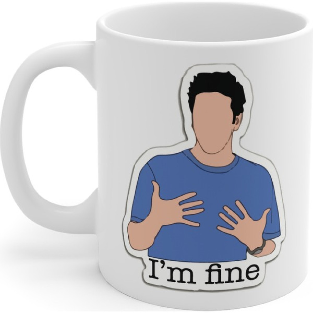 Mugs & Gift Ross Im Fine Mavi Baskılı Kahve Çay Kupa Bardak Fincan / Bardak / Kahve Takımı Fiyatı