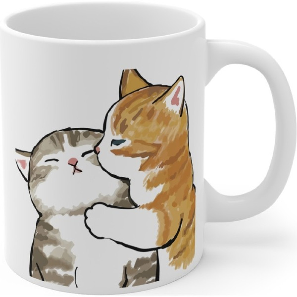 Mugs & Gift Sevgililer Günü Için Tatlı Kediler Baskılı Kahve Çay Kupa Bardak Fincan / Bardak / Kahve Takımı Fiyatı