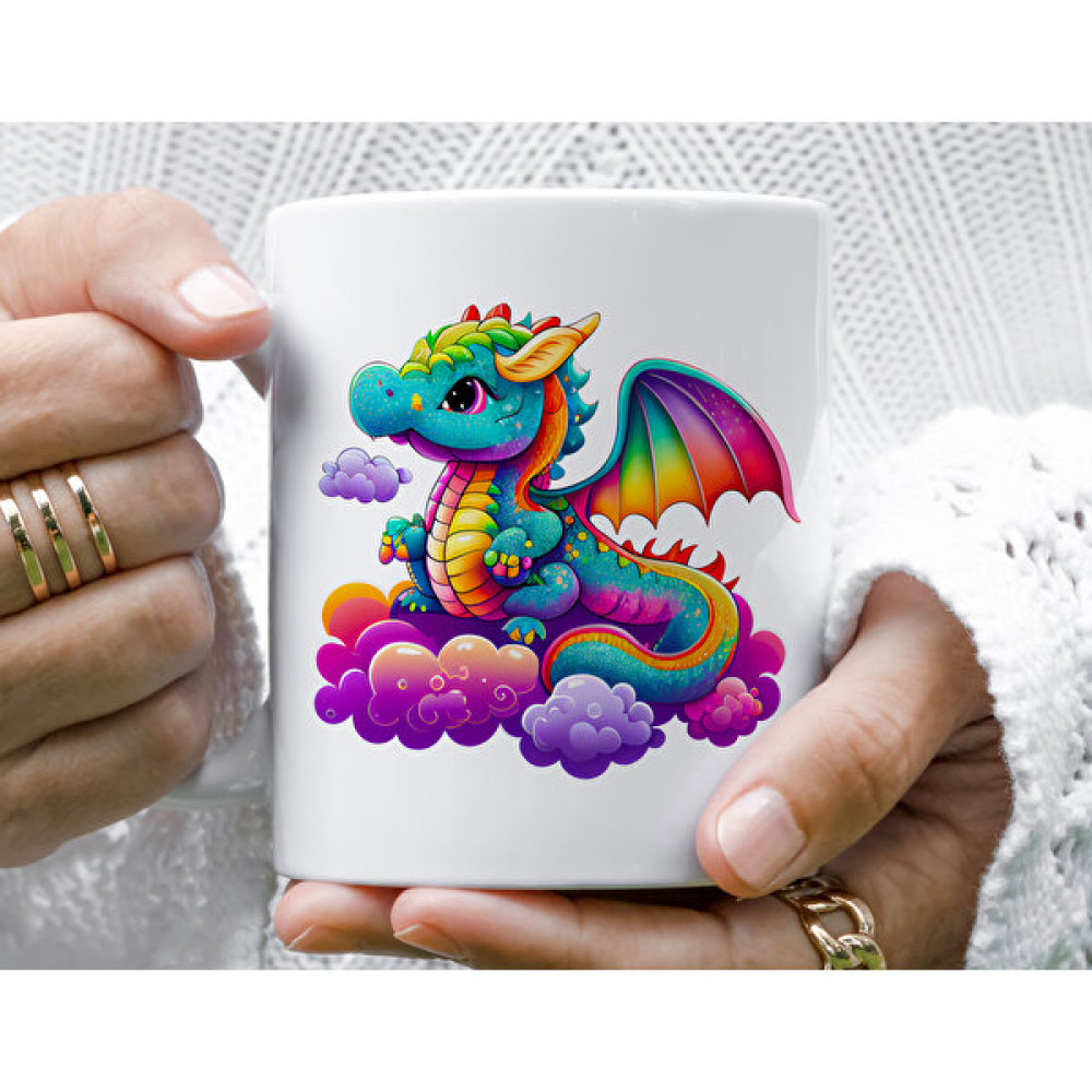Mugs & Gift Unicorn Ejderha Baskılı Kahve Çay Porselen Kupa Bardak Fincan / Bardak / Kahve Takımı Fiyatı