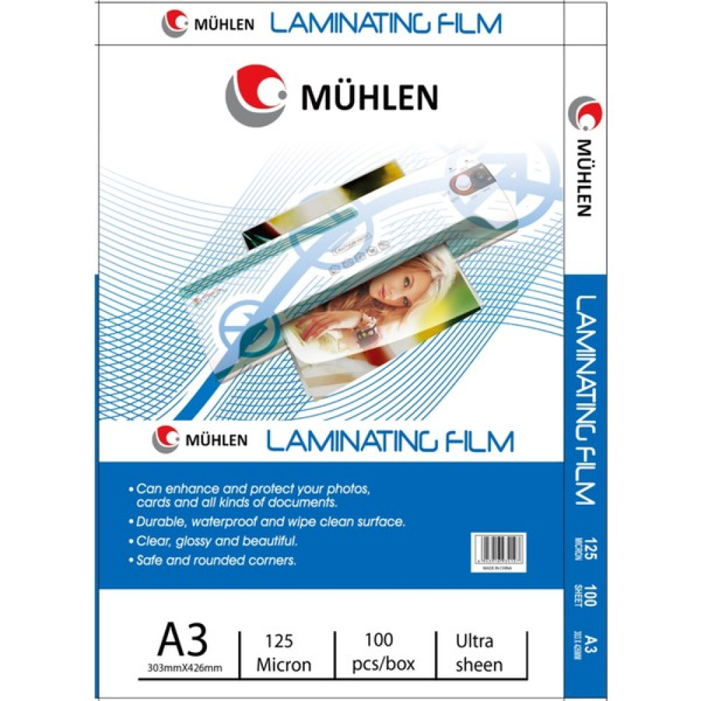 Mühlen A4 Laminasyon Filmi 125 Micron 1 Paket 100 Adet Laminasyon Sistemi Fiyatı